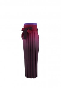 卒業式袴単品レンタル[無地]赤紫×紫ぼかし[身長158-162cm]No.328