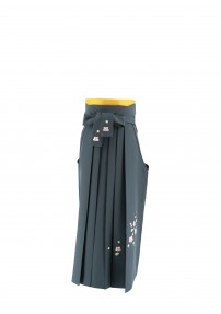 卒業式袴単品レンタル[刺繍]グレーに桜刺繍[身長158-162cm]No.513
