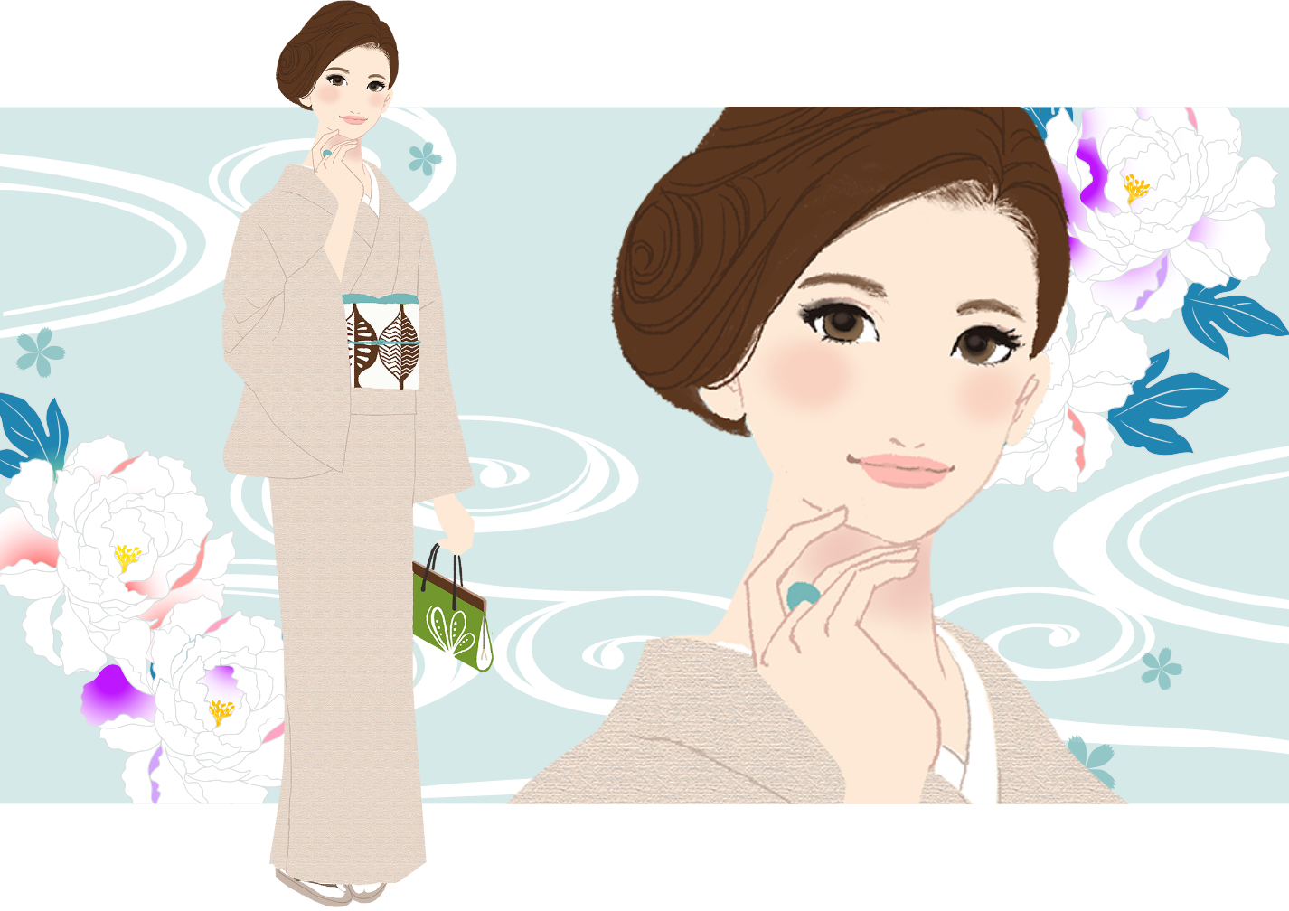 訪問着・色無地・小紋