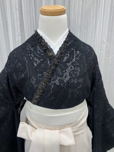 黒レースゴシック着物+白袴