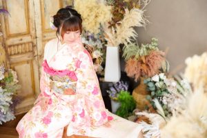 ピンク、サーモンピンク振袖まとめ