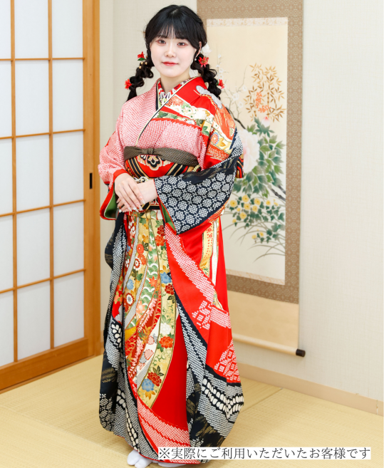 成人式・参列振袖】お手軽!ママ振袖小物だけレンタルセット[相談無料 