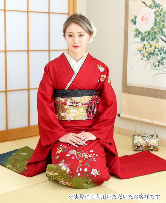 成人式・参列振袖】お手軽!ママ振袖小物だけレンタルセット[相談無料  