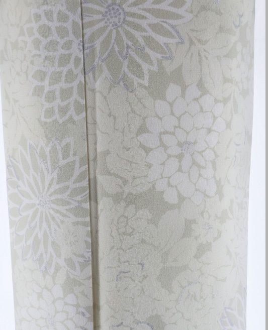 小紋[JAPAN STYLE]アイボリーの菊と梅[167cmまで]No.616