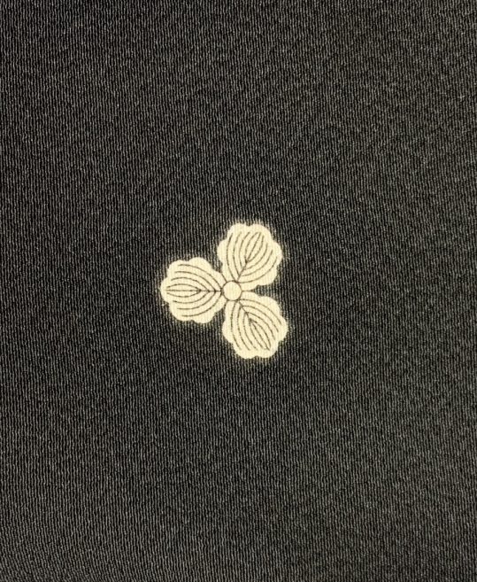 卒業式袴レンタル[宝塚風]黒の紋付き無地着物[身長164㎝前後対応]No.3078