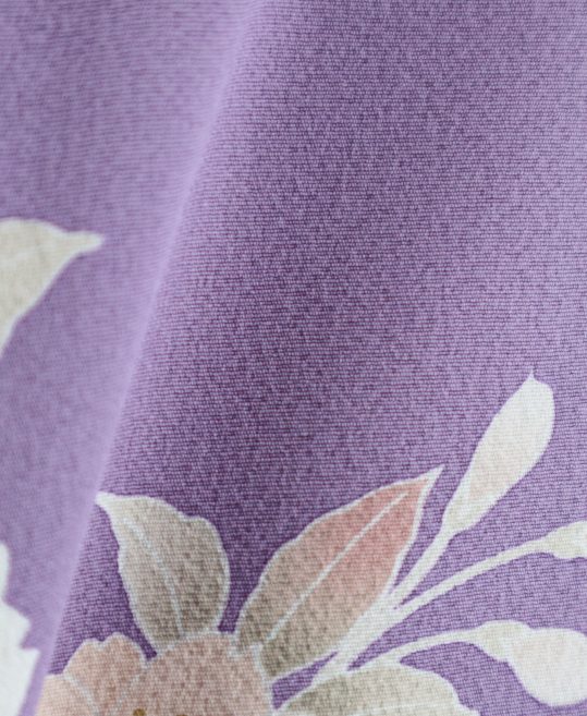 訪問着[ヒロミチナカノ]紫黒グラデ花[168cmまで]No.579