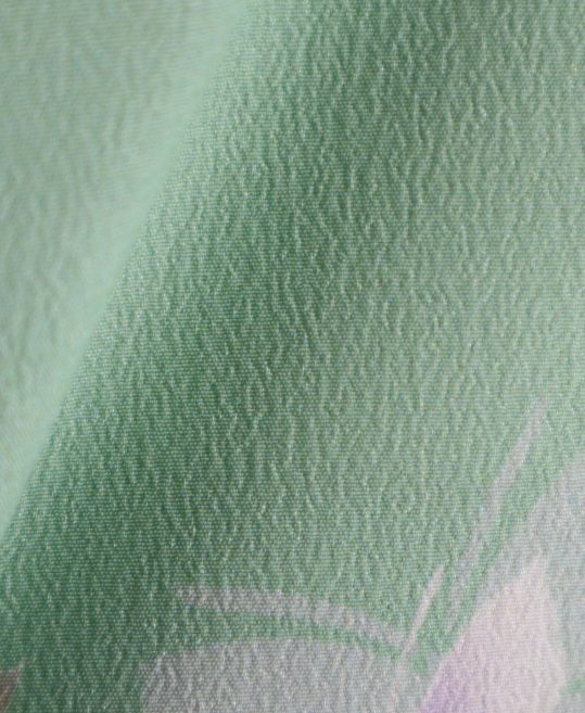 訪問着[乙葉]緑×白グラデに牡丹[163cmまで]No.583