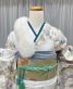 成人式振袖[古典柄]白にペールトーンの桜、紅葉、花々[身長167cmまで]No.1084