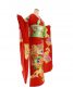 結婚式の大振袖・引き振袖・花嫁用振袖|朱赤地に扇と菊、松の刺繍 No.135