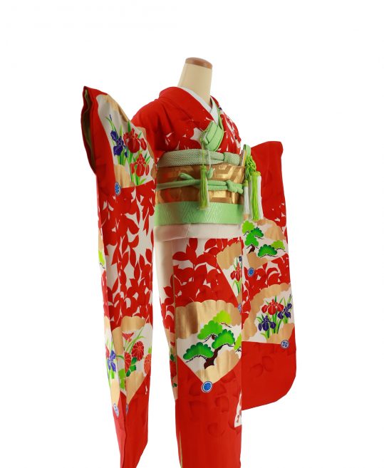 cherry★婚礼 花嫁用【大振袖】 引き振袖◇n5173qo ⚫︎mk-1293 アンティーク 引き振袖 引きずり 婚礼衣装 G-3-5 ⚫︎mk