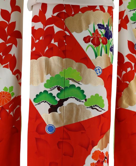 cherry★婚礼 花嫁用【大振袖】 引き振袖◇n5173qo ⚫︎mk-1293 アンティーク 引き振袖 引きずり 婚礼衣装 G-3-5 ⚫︎mk