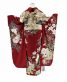 成人式振袖[シック]暗いエンジにグレイッシュな花々[身長163cmまで]No.1078