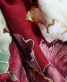 成人式振袖[シック]暗いエンジにグレイッシュな花々[身長163cmまで]No.1078