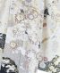 成人式振袖[キレイ系]白に裾黒、ピンクベージュの古典柄[身長163cmまで]No.1081