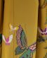 参列振袖 [個性派レトロ][シンプル古典]カラシに花と蝶[身長167.5cmまで]No.455