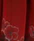 参列振袖 [個性派レトロ][シンプル古典]赤に花柄[身長168.5cmまで]No.517