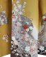 参列振袖[レトロシンプル][古典]カラシに花と扇[身長165cmまで]No.531