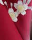 参列振袖【4Lサイズ】[シンプル古典]赤に白の桜と竹[身長170cmまで]No.602