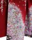 参列振袖[王道古典]赤に桜と枝垂れ菊[身長166cmまで]No.608