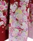 参列振袖[ガーリー]赤×ピンク・八重桜[身長170cmまで]No.688