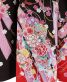 成人式振袖[新古典][ガーリー]茶色にピンクの熨斗と花[身長172cmまで]No.719