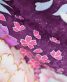 参列振袖【2〜3Lサイズ】[新古典]濃紫に花々[身長173cmまで]No.743