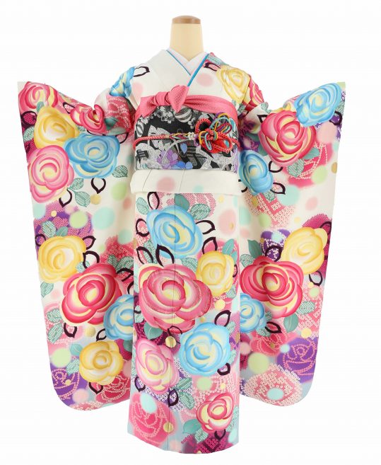振袖 豪華小物付き6点セット 越智ゆらの×KamiShibai 折畳ん