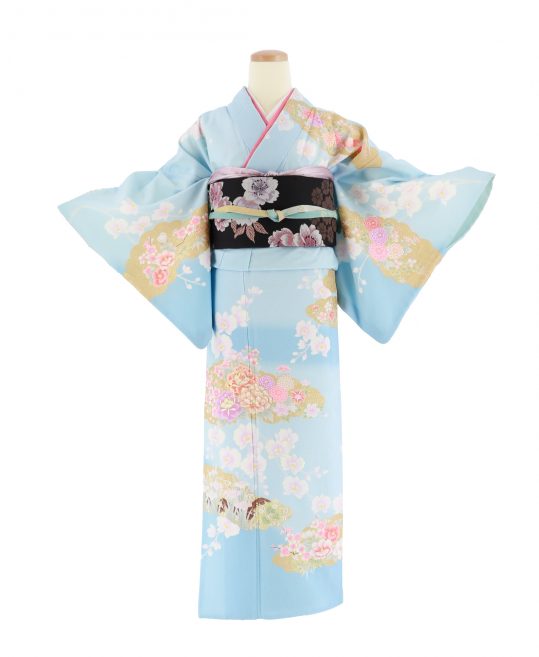 66090 着物 紺 押し付けがましく