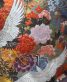 結婚式の色打掛・花嫁用着物|赤×黒のグラデ地に花と鶴・十二単風 No.256