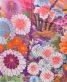 結婚式の色打掛・花嫁用着物|ピンク×紫のグラデ地に花とオシドリ No.279