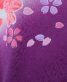 お宮参りの女の子用初着・産着 |紫地に桜と鼓No.24