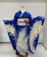 成人式振袖[清楚古典][レトロシンプル]青に小桜[身長167cmまで]No.618