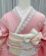 成人式振袖[シンプル]ピンクに白ぼかし・白桜[身長173cmまで]No.579