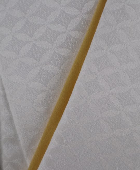 紋付袴レンタル・成人式・結婚式・卒業式|白色　七宝模様[身長175-180cm対応]No.110