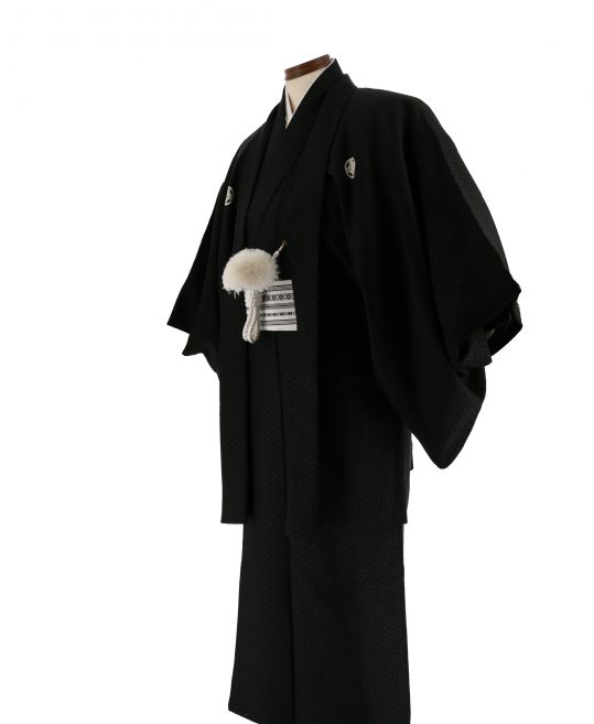 紋付袴No.116|黒色　うるし対応身長 / 175cm前後