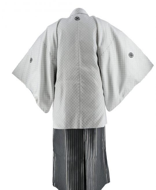 紋付袴レンタル・成人式・結婚式・卒業式|白色　刺子[身長170cm対応]No.23