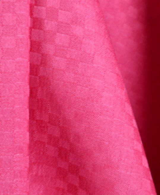 紋付袴No.238|赤色　市松模様対応身長 / 160cm前後