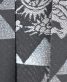 男性用袴単品レンタル(成人式・結婚式・卒業式)黒・銀の鱗文様と龍[身長155cm対応]No.607