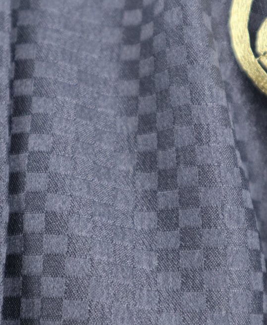 紋付袴レンタル・成人式・結婚式・卒業式|黒色　市松模様[身長165cm対応]No.96