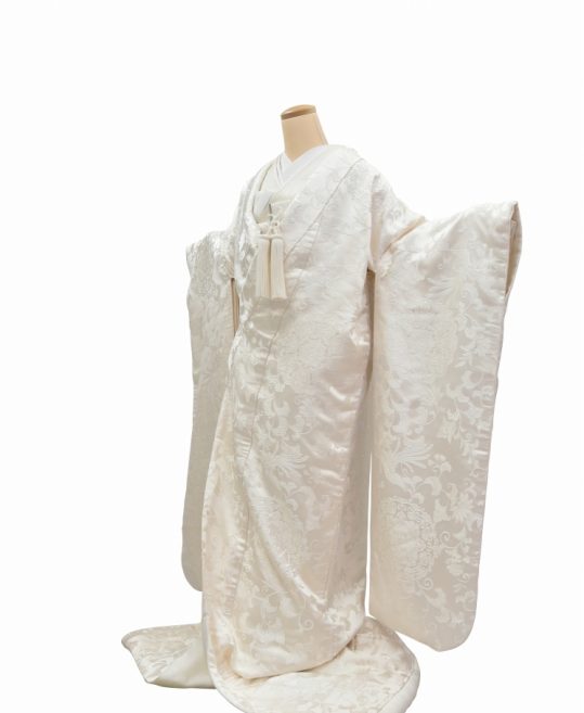 結婚式の白無垢・花嫁用着物|唐草文様に華文と鳳凰 [個性的] No.260