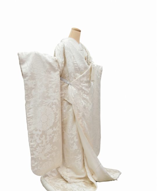 結婚式の白無垢・花嫁用着物|唐草文様に華文と鳳凰 [個性的] No.260