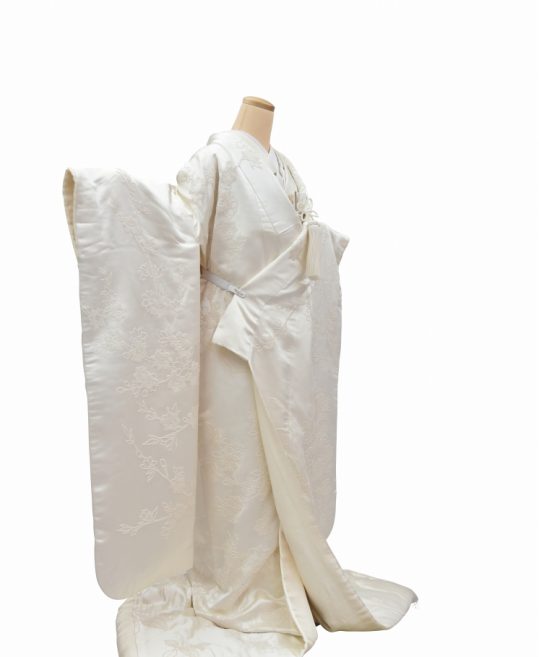 結婚式の白無垢・花嫁用着物|相楽刺繍で花と鶴 [ゴージャス] No.314